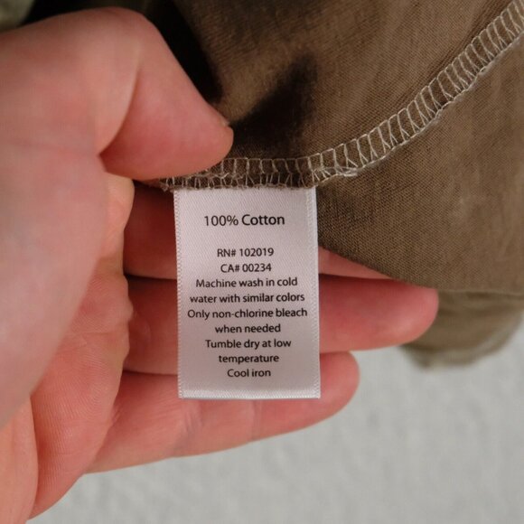 Highline Collective T Shirt Mens Large Olive Green Camo Raglan Pocket - Picture 7 of 7